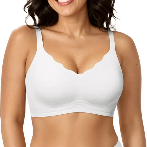 Womens Wireless Jelly Bras Push Up Bralette Full Coverage No Underwire Bra Comfortable Everyday Seamless Tshirt Bras