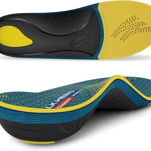 Walkhero Arch Support Inserts for Men & Women - Plantar Fasciitis Insoles with Max Cushion, Orthotics for Heel Pain Relief, Work Boots, Standing All Day sohochic