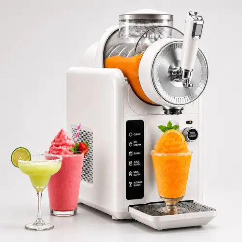 SYINTAO Professional Slushie Machine - 2026 Smart Frozen Drink Maker, 5-Mode Kitchen Appliance with Ice-Free Tech, Smart Knob, Auto-Clean Function, Ideal Gift for Home Use