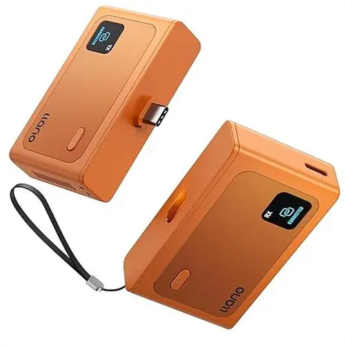 llano S850 Ultra USB-C Wireless HDMI Transmitter and Receiver, 100M/328FT, 4K Decode 1080P@60Hz Full HD Output, Plug&Play 5.8G+2.4G and Audio for Phone/Tablet/Laptop/PC to Monitor/Projector/TV Box (Orange) tiktokshopbacktoschool, Adapter, Device,sohochic