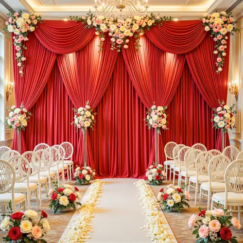 2 Panels Backdrop Curtains 5 x 12 ft Wrinkle Free Polyester Drapes for Wedding, Graduation, Birthday Party Photography Background, Baby Shower, Gender Reveal, Summer activity Summerwins Father's Day etc