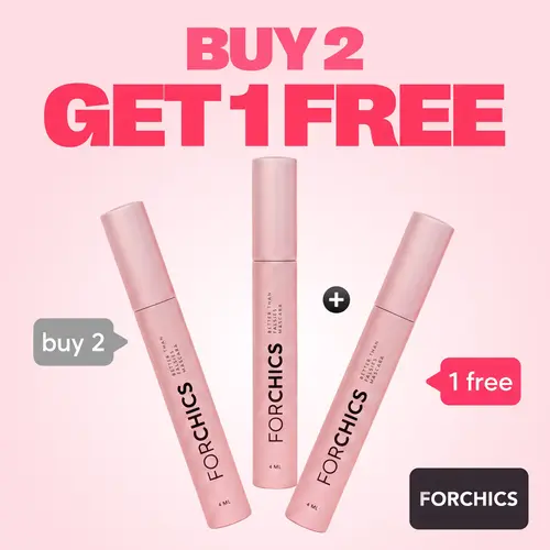 Buy 2 Get 1 Free: FORCHICS Better Than Falsies Lash Growth Mascara - Volumizing Black Lash Treatment with Antioxidants, Hormone-Free Lengthening Mascara for Thicker, Healthier Lashes, Cruelty-Free, Vegan, Paraben & Fragrance Free