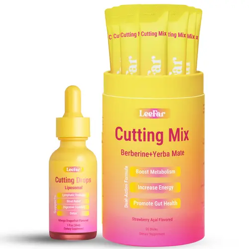 【Leefar Cutting Bundle】Leefar Cutting Mix| Strawberry Açaí Flavor*1+Leefar Cutting Drops| Mango Dragonfruit Flavor *1