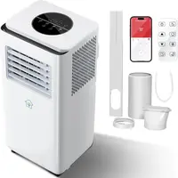 PHIVILLA 4-in-1 Portable Air Conditioner with Heat, 10,000/14,000 BTU Smart Portable AC Unit, Cooling Heating Dehumidifier & Fan Mode, WiFi APP Control, Fast Cooling for Bedroom, Office, Apartment