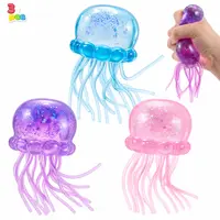 JOYIN 1PCS/3PCS Jellyfish Stress Relief Toys, Jellyfish Glitter Squishy Toy, Slow Rising Toy for Kids & Adults, Anxiety Relief Fidget Sensory Toy, Soft Squeeze Decompression Dough for Adults Gifts, Party Favors, Office Desk Decorations