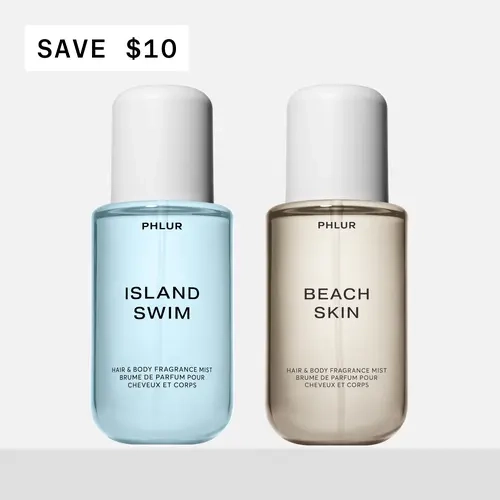 Endless Summer Duo – Island Swim & Beach Skin Body Mists - Coconut Beachy Tropical Fragrance Set