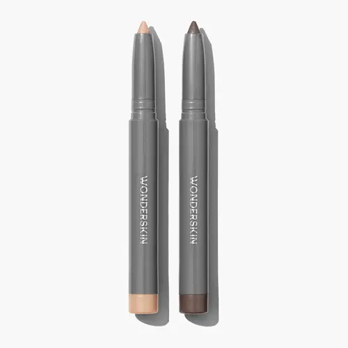 Wonderskin IYKYK Eyeshadow Stick Duo – 2 Pack Long-Lasting Waterproof Cream Eyeshadow, 20H Wear, Blendable Multi-Use Eye Stick (Shadow, Liner, Highlighter)