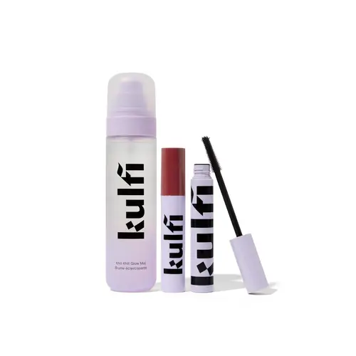 The Jetsetter Trio - Makeup melding mist, High volume tubing mascara & Staining Lip Oil Bundle