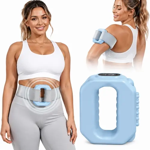 Portable Vibration Exercise machine, 6-Level Portable Cordless Vibration, Multifunctional Full-Body Fascia Ring, Deep Tissue Percussive Massager