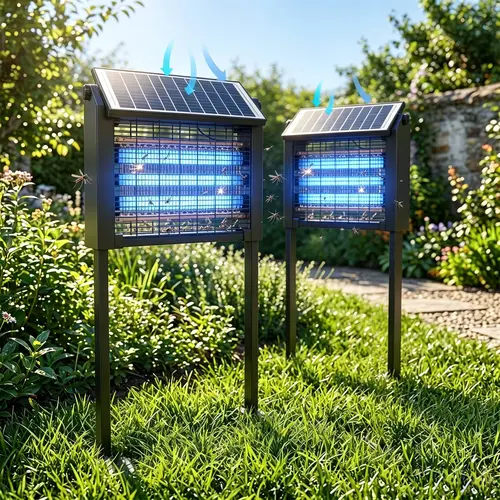 【Clearance Sale】2pack Outdoor 20W High-Power Rechargeable Electronic Mosquito Zapper Light, Waterproof Insect Killer with 3 Tubes, Dual Charging, 6000mAh Battery, for Summer Outdoor Fun,summerwins,toolupgrade
