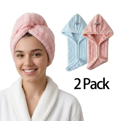 Quick-Dry Microfiber Hair Towel Wrap, Upgraded Longer & Wider 11 x 31.5 in, Super Absorbent Fast Drying Hair Towel for Long & Thick Hair, #HomeEssentials #TikTokShopBackToSchool