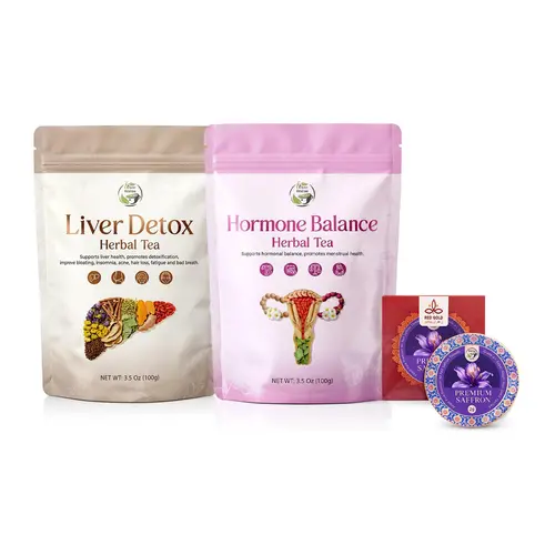 Thyroidxxx- Endocrine Balance & Metabolism Support Tea Bundle, Milk Thistle & Saffron Herbal Blend for Daily Vitality | iTREE · Vital-Tea,back to school