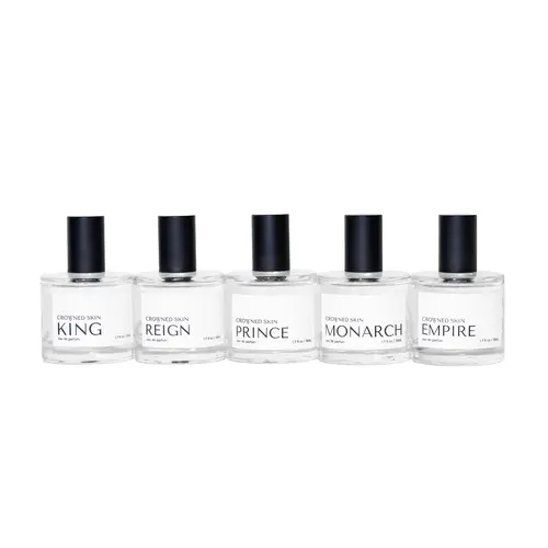 Crowned Skin Eau de Parfum Collection - Set of 5 Scents - Full Size -  King, Reign, Monarch, Prince, Empire