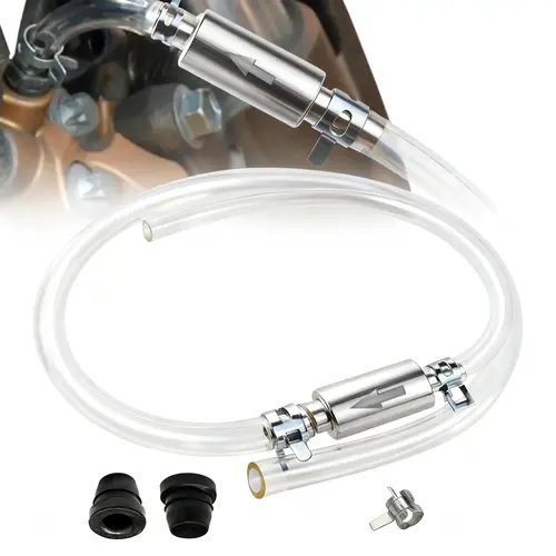 Brake Bleeding Tool Kit, Universal Brake Fluid Bleeder Hose with Non-Return Check Valve, Professional Hydraulic System Bleeder for Car & Motorcycle