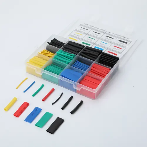 Heat Shrink Tubing Kit - 530 Pcs 2:1 Ratio Waterproof Insulation Sleeves with Storage Case Colored Adhesive Lined Tubes for Home Repairs Electronics DIY Projects Cable Wire,toolupgrade