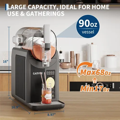 Garvee Home Ice Cream & Slushie Maker – 2L Smart 6-in-1 Machine for Milkshakes, Cocktails & Frozen Drinks