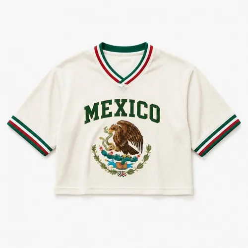Women's Fan Crop Top – A "Fan Day" cropped top (a great gift for female soccer fans) suitable for watching matches, fan gatherings, or as cool, comfortable casual summer wear.