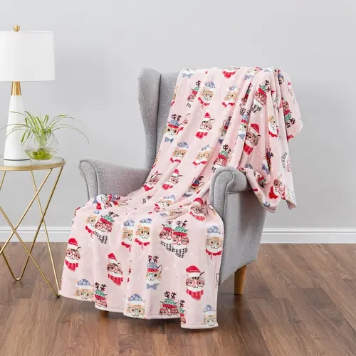Berkshire 60x70 Whimsical Holiday Throw
