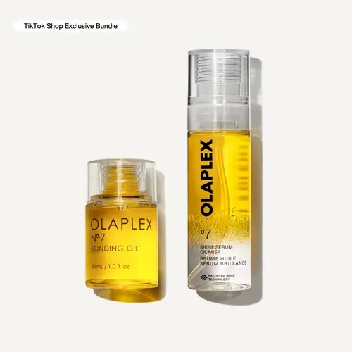 OLAPLEX Two Ways Shine Duo - Weightless styling oil + 2-in-1 replenishing repair treatment for instant shine, hydration + protection