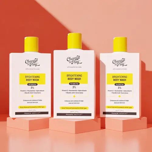 Brightening Body Wash with Vitamin C & Glycolic Acid - 8fl oz X3  | Helps even out skin tone