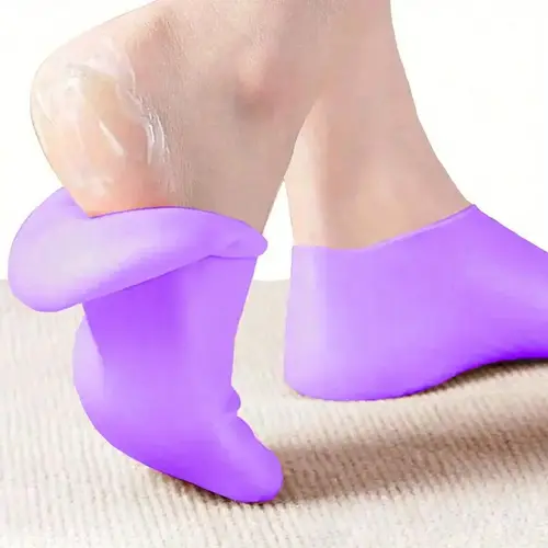 Silicone Gel Soft Moisturizing Socks, 1 Pair Reusable Hydrating Waterproof Foot Protector, Moisturizing Foot Care Product for Dry Cracked Feet, Hydrate, Smooth, Moisturizing Foot Mask