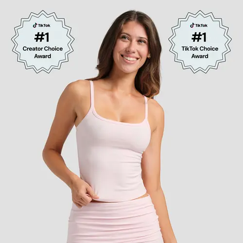 Comfrt | SoftStretch Cami | Fitted Cotton Layering Cami Top for Women, Cropped Tank