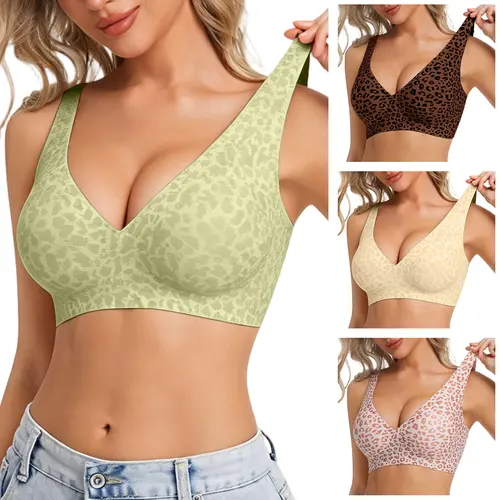 Women's Wireless Bralette - No Underwire, Unlined, Seamless Cami T-Shirt Bra for Everyday Active Wear, Bralette as a Top, Basic Comfortable Fit Womenswear