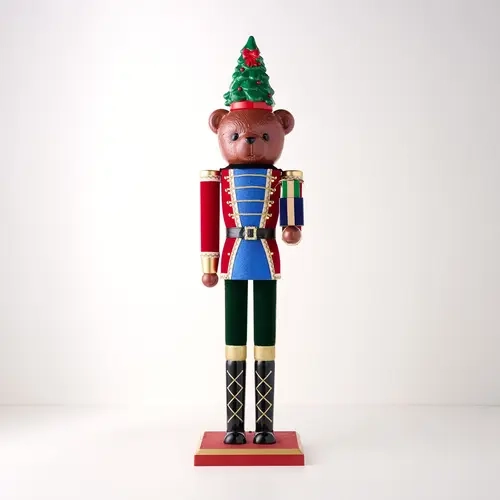 Kringle Express Blow Mold Nutcracker