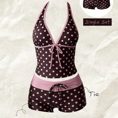 2026 New Sexy Polka-Dot Two-Piece Bikini for Women