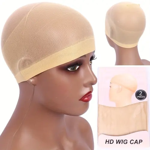 1PC Invisible HD Wig Cap Seamless HairpieceWig Cap For Lace Frontal Wigs For Women