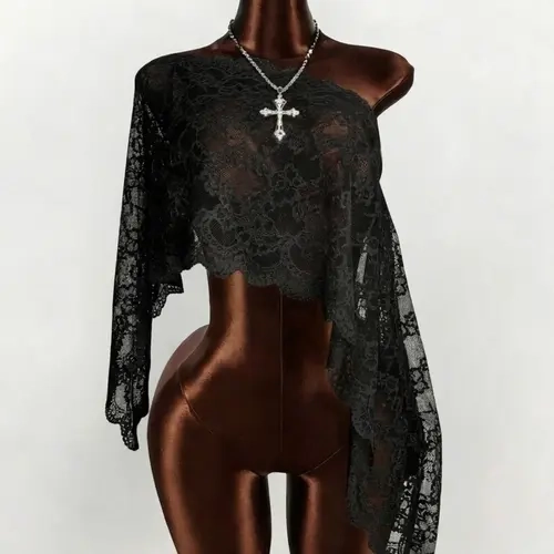 Women's All Season Sheer Lace Shawl, Loose Fit Bohemian Cover Up, Swimsuit Cover Up, 2026 New Boho Outfit for Vacation, Summer Vibe, Wedding Season, Beachwear