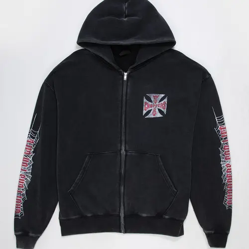 WEST COAST CHOPPERS Crawler Mens Zip-Up Hoodie