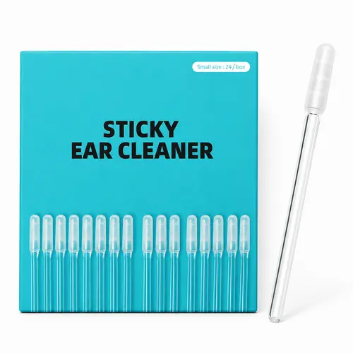 Reusable Natural Resin-Tip Ear Cleaner Earwax Removal Tools for Dry Earwax & Outer Ears, Individually Capped Lightweight Portable Beauty Accessory with Storage, Reusable After Proper Cleaning & Rinse Then Cap,sohochic