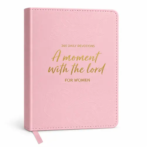 A Moment With The Lord for Women, 365-Day Women’s Study Bible, Full Color Embossed Faux Leather Hardcover, Daily Devotional Prayer Journal, Bible Study Book, Christian Gift for Her,Inspirational Bible Verse #SohoChic