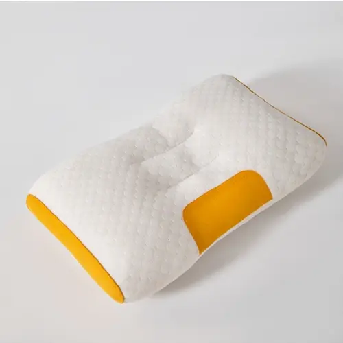 【Only 1 Gift Per Customer】【Random Color】Cervical Massage Pillow Set - Ergonomic Neck Support Highly Elastic, Fabric Sleep Wonder, Proper Height for Cervical Spine Alignment