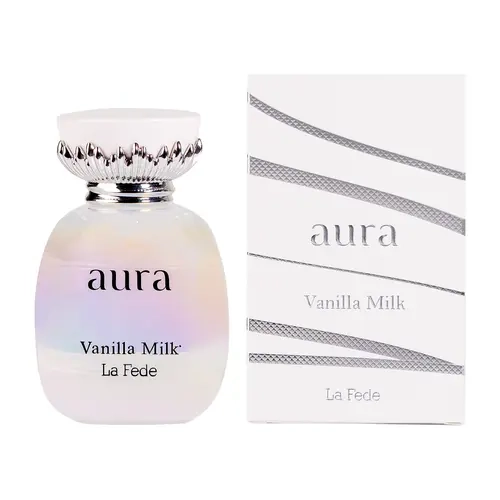 Khadlaj La Fede Aura Vanilla Milk for Unisex Eau de Parfum Spray, 3.4 Ounce