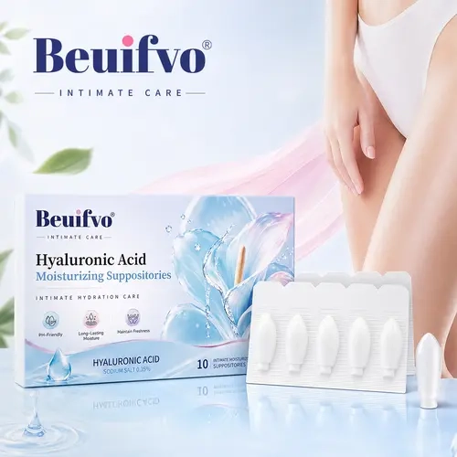 【Beuifvo Official】 Gentle Feminine Care Moisture Support Gel - Daily Intimate Skin Care with Hyaluronic Acid, Vitamin E, Aloe Vera - Fragrance-Free - 10 Count