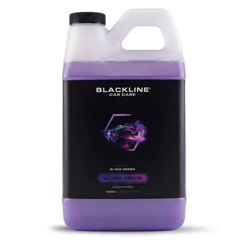 BLACKLINE Ultra Foam 64oz Car Shampoo Refill - Surface Cleaner with Rich Suds, Scratch-Free pH-Balanced Dirt Lift Formula, Efficient Use 4X Value Size for Foam Cannons & Hand Washing