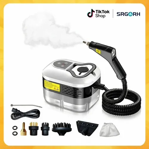Handheld Multi-Surface Steam Cleaner Set, Portable Adjustable-Levels Power Tool with 10 Accessories for Kitchen, Bathroom Cleaning,toolupgrade