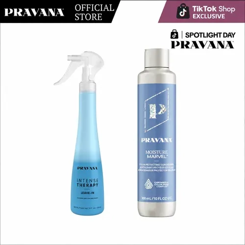 PRAVANA Moisture Marvel Conditioner 10oz + Intense Therapy Leave-In Hydrating Mist 10oz