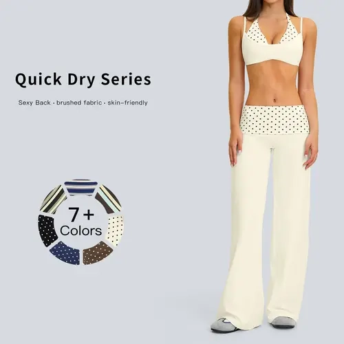 Tenwolf women’s casual athletic faux two-piece fitness set featuring a square back design, fold-over waist detail, and stylish yoga two-piece outfit,sohochic