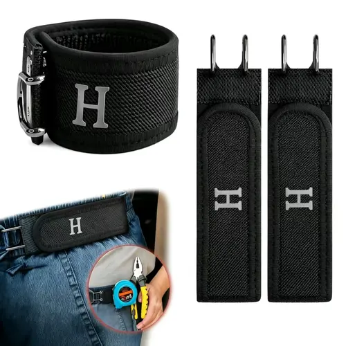 Men's Tactical Belt - 2026 Summer Metal Hook, No-Buckle Invisible Design, Soft Adjustable Size Stretch Heavy Duty Waistband, EDC Everyday Carry, Men's Accessories, Tactical Accessories, Fathers Day Gift for Jeans Outdoor Use,sohochic
