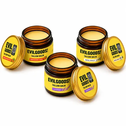 EVIL GOODS! 3-Pack Tallow Honey Balm 2oz Bundle