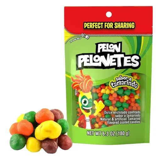 Pelon Pelonetes Candies Pouch Tamarindo Flavored Coated Candies Bites 180g