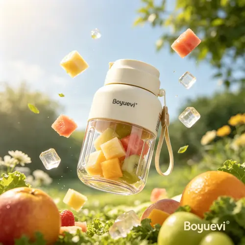 BOYUEVI Cordless Portable Juicer - USB Rechargeable Smoothies Blenders, 2-Size Combo (1350ml or 950ml+550ml), Durable & Reusable, Ice Crushing, BPA-Free, Blend On-The-Go for Gym Protein Shakes sohochic