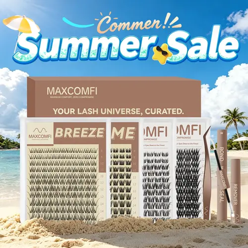 [Ad] Maxcomfi DIY Lash Cluster Kit Breeze，Iris, Lume, Astra, Eyelash Extensions