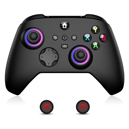 VIDPPLUING Game Controller for Xbox Series X|S & PC - Turbo Programming, 7-Color RGB Lighting, Dual Tactile Feedback, 1000mAh Long-Lasting Battery, Anti-Slip Grip, Magnetic Buttons, Compatible with Console & Game Stick Accessories,sohochic