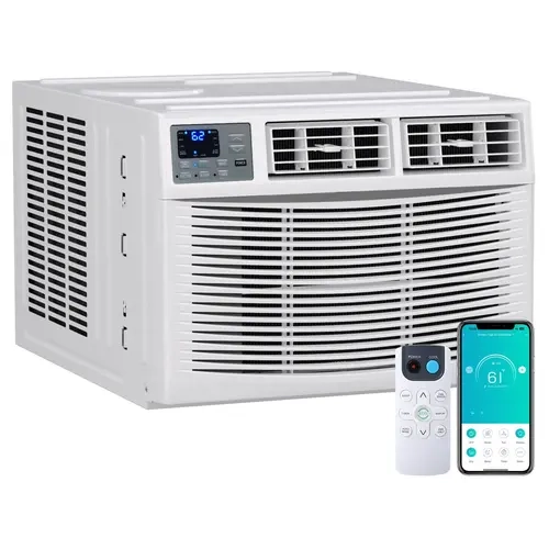 GARVEE Window AC Unit & Heater Combo - 23K/18K/12K/10K/8K/6K/5K BTU, Powerful Cooling & Heating, Dehumidifier & Fan, Energy Efficient, Remote & App Control, Covers Up to 1500 Sq.Ft, Ideal for Apartments, Living Rooms