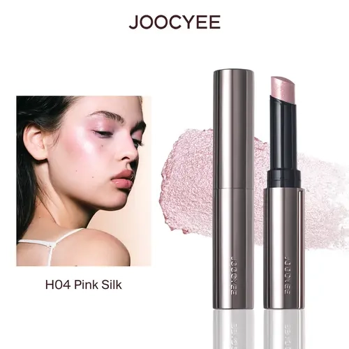 JOOCYEE Jelly Highlighter Stick, Long-Lasting & Transfer-Proof Makeup with a Dewy Shimmer Finish for Face and Body, For Normal Skin, 2g, Water Resistant, Face & Body, Cosmetic, Luminous, Lightweight campingessentials, High Water Content, Dewy Finish, Tran