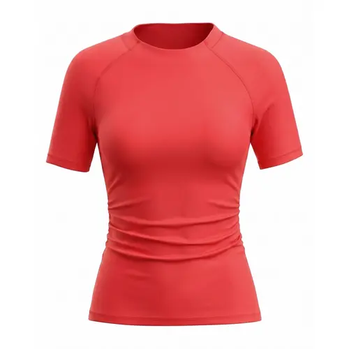 Slim Fitted High Stretch Sports T-Shirt For Ladies, Raglan Sleeve Sweat Wicking Yoga Top, Soft Flat Seam Fitness Activewear backtoschool,back to school,back to school haul